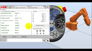 2 Jogging an ABB Robot using the Flexpendant [upl. by Nomma]