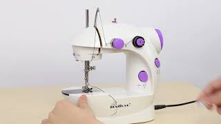 How to operate mini sewing machine  HAITRAL sewing machine [upl. by Audres]