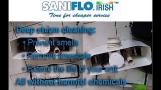 Deep steam saniflo cleaning [upl. by Hendrick]