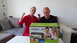 Unboxing Aquael Zestaw Akwariowy LEDDY DAYampNIGHT 40 biały PAP 25L [upl. by Rayner840]