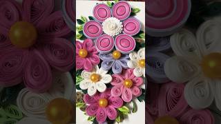 Quilled flowers card quillingcard quillingart art shortsvideo trending flowers youtubeshorts [upl. by Bradleigh]