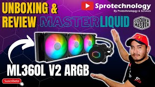 La Mejor Refrigeración liquida  Cooler Master Liquid ML360L V2 ARGB  Unboxing amp Review [upl. by Damon]