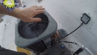 How To Cool Down Overheated Air Conditioner Compressor Fast On Unit With AC Fan Above [upl. by Juieta407]