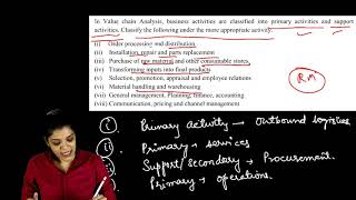 SPOM SET B SCPM  Question on value chain analysis chapter 1 [upl. by Enirehtakyram]