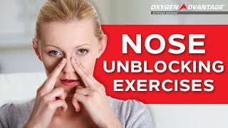 Nose Unblocking Exercises  How To Get Rid Of A Blocked Nose [upl. by Alpers]