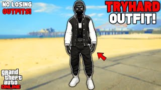 GTA 5 ONLINE EASY BLACK JOGGERS TRYHARD MODDED OUTFIT W INVISIBLE TORSO GLITCH 167 NO TRANSFER [upl. by Fortunio]