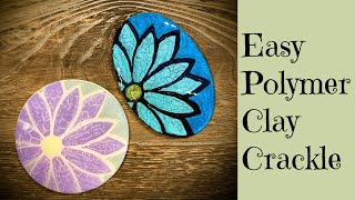 Easy Polymer Clay Crackle Effect Technique Step By Step Tutorial [upl. by Kaja336]