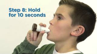 How to use a metered dose inhaler with a face mask [upl. by Magbie37]