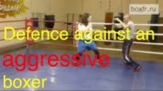 Boxing footworkextended armseffective defence [upl. by Delanos]