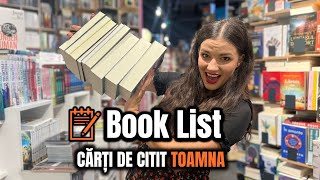 Book List 🍂 Recomandari de carti pentru toamna aceasta 2023 [upl. by Chappy]