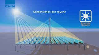 Réflecteur à miroirs de Fresnel linéaires par CNIM  Centrale solaire Thermodynamique [upl. by Adnov922]