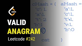 Valid anagram  for beginners in python  Leetcode 242 [upl. by Laven]