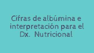 Albúmina sérica funciones valores normales cifras y dx nutricional [upl. by Ilyah288]