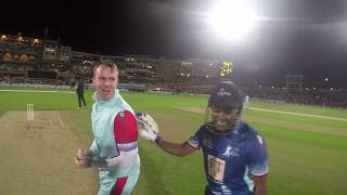 Brendon McCullum amp Mahela Jayawardene batting with a GoPro  Cricket for Heroes at the Kia Oval [upl. by Darleen]