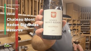 Wine Review Chateau Mont Redon Gigondas Reserve 2018 [upl. by Sessylu376]