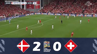 DanimarcaSvizzera 20  UEFA Nations League 202425  Highlights della Partita [upl. by Carpio]