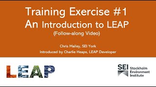 Training Exercise 1 Introduction to LEAP [upl. by Gayle961]