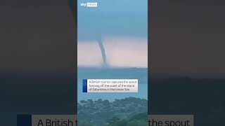 Waterspout off Greek coast [upl. by Fransis921]