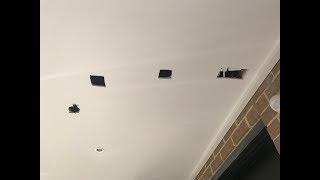 Filling Holes in a Plasterboard Ceiling without backing plaster after Electrical Work [upl. by Eelatsyrc]