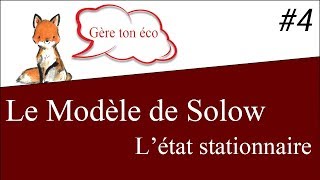 Macroéconomie  Déterminer létat stationnaire Mathématique Solow 4 [upl. by Aiem]