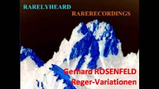 Gerhard Rosenfeld RegerVariationen [upl. by Deina]