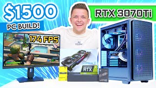 Best 1500 Gaming PC Build 2022 🔥 ft RTX 3070Ti amp i5 12600K w Gaming Benchmarks [upl. by Konyn]