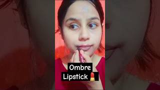 Ombre Lipstick hack ✅ lipstickhacks ombrelips shorts viral hack youtubecreator ombre [upl. by Darleen553]