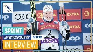 Jonna Sundling  quotThe track wasnt easyquot  Womens Sprint  Drammen  FIS Cross Country [upl. by Rasec]