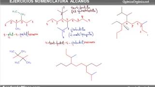 Ejercicios  Nomenclatura de alcanos parte 3 [upl. by Luas933]