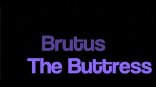 The Buttress Brutus karaoke onscreen lyrics [upl. by Perkoff]