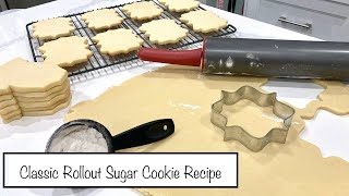 How to Make Easy Classic Sugar Cookies for Decorating  NO Spread Rollout Sugar Cookies  UPDATED [upl. by Assirac126]