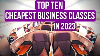 Top Ten Cheapest Business Class Airlines in 2022 [upl. by Davida]