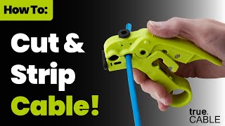 How To Use a Cable Cutting amp Stripping Tool [upl. by Hecklau]