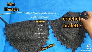 how to crochet bralette bra simple tutorialaccrochets RichTexturesCrochet crochet india [upl. by Kinsman846]