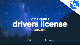 Olivia Rodrigo  drivers license Clean  Lyrics [upl. by Nylarahs]