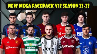 NEW MEGA FACEPACK V12 SEASON 2223  ADDED 30 FACES  FOR PES 2021  SIDER amp CPK [upl. by Huskey198]