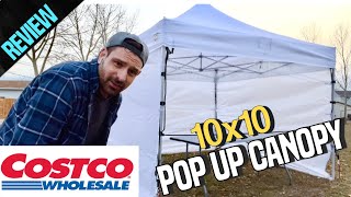 Costco Popup Canopy 10×10 Hybrid OOL  Unboxing  Review  Setup [upl. by Sualkin]