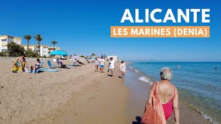 Alicante Beach Walk 2023  Les Marines Denia  SPAIN [upl. by Dahle887]