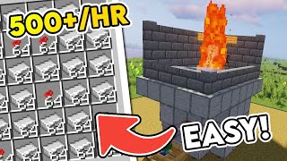 Easiest Iron Golem Farm Design  Minecraft 120 Iron Farm Tutorial  500 Per Hour [upl. by Auahsoj]