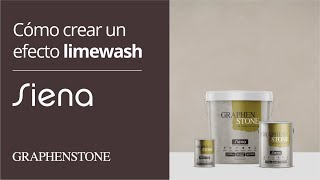 Graphenstone Siena  Cómo crear un efecto Limewash ESP [upl. by Viehmann]