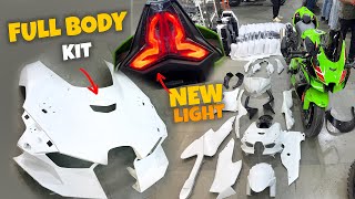 Kawasaki ZX10R ki Modification Starts  New TAIL Light amp Body KIT [upl. by Christiansen422]