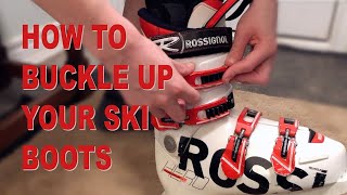 How to Properly Buckle up Your Ski Boots [upl. by Grussing]