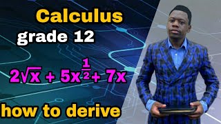 How to find the 1st derivative  How to derive  Differential calculus Grade 12 [upl. by Viquelia]