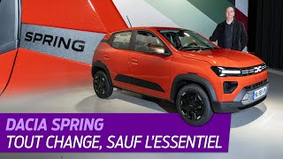 DACIA SPRING restylée 2024 Tout ce qui change sur la moins chère des électriques [upl. by Eulalee]