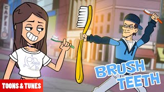 Brush Teeth feat Lex 🎵 Exclusive Animated Music Video based off the FGTeeV Books Style [upl. by Nomael879]