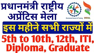 National Apprentice Mela November 2022 10th 12th ITI Diploma Graduate Latest Apprentice 2022 [upl. by Taddeusz]