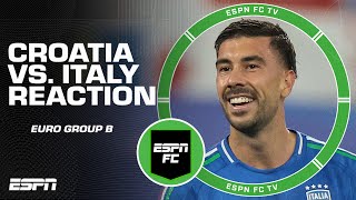 WHAT A FINISH 👏 Croatia vs Italy FULL REACTION from UEFA Euro Group B play  ESPN FC [upl. by Ia257]