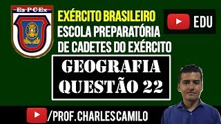 ESPECEX 2017 GEOGRAFIA  QUESTÃO 22 [upl. by Oilla788]