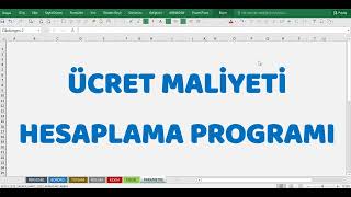 Ücret Maliyeti Hesaplama Programı excel ücret bordro armaganakbay [upl. by Annahavas427]