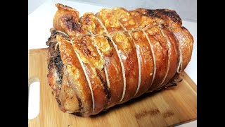 Porchetta fatta in casa  tutorial passo per passo con dosi procedimento e tempi di cottura [upl. by Nnaeiluj922]